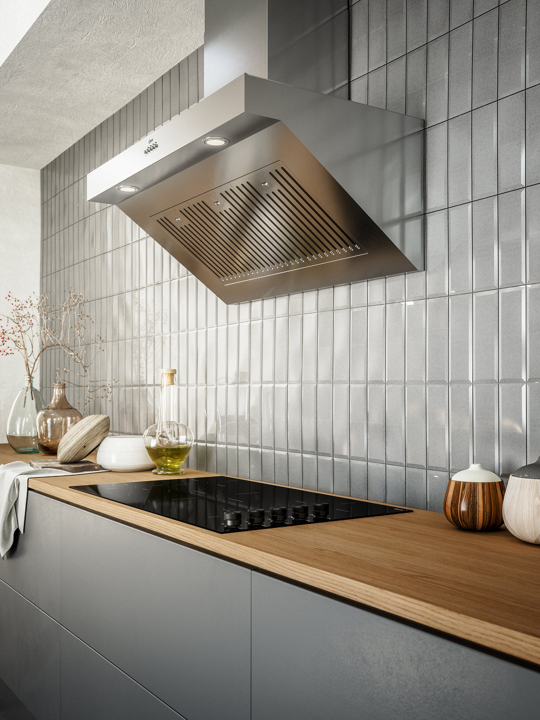 Cooker hood - Professional Plus - 70 cm - Stainless steel, Wall mounted