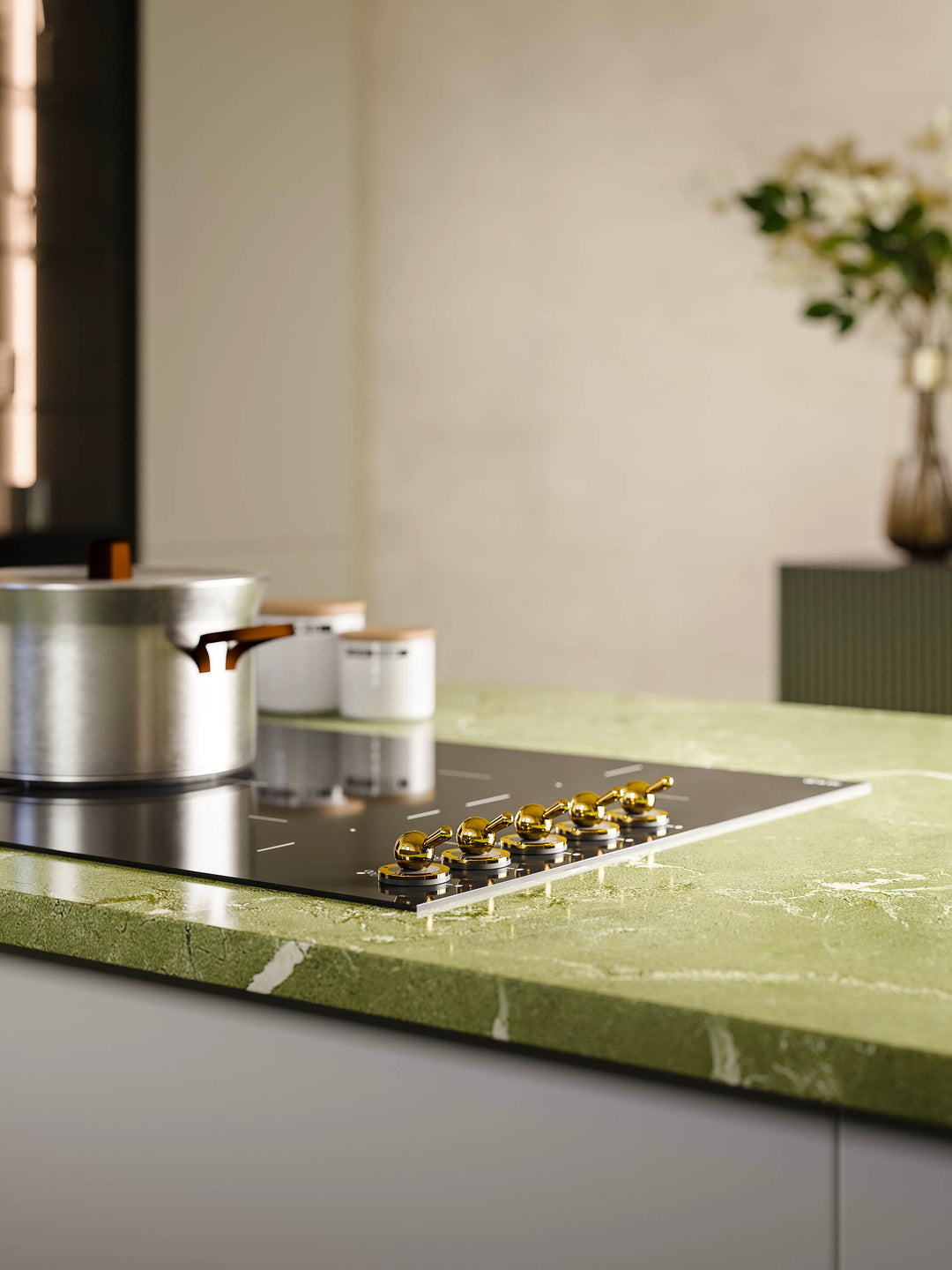 ILVE Nostalgie 90 cm built-in induction hob with 5 zones in glass ceramic