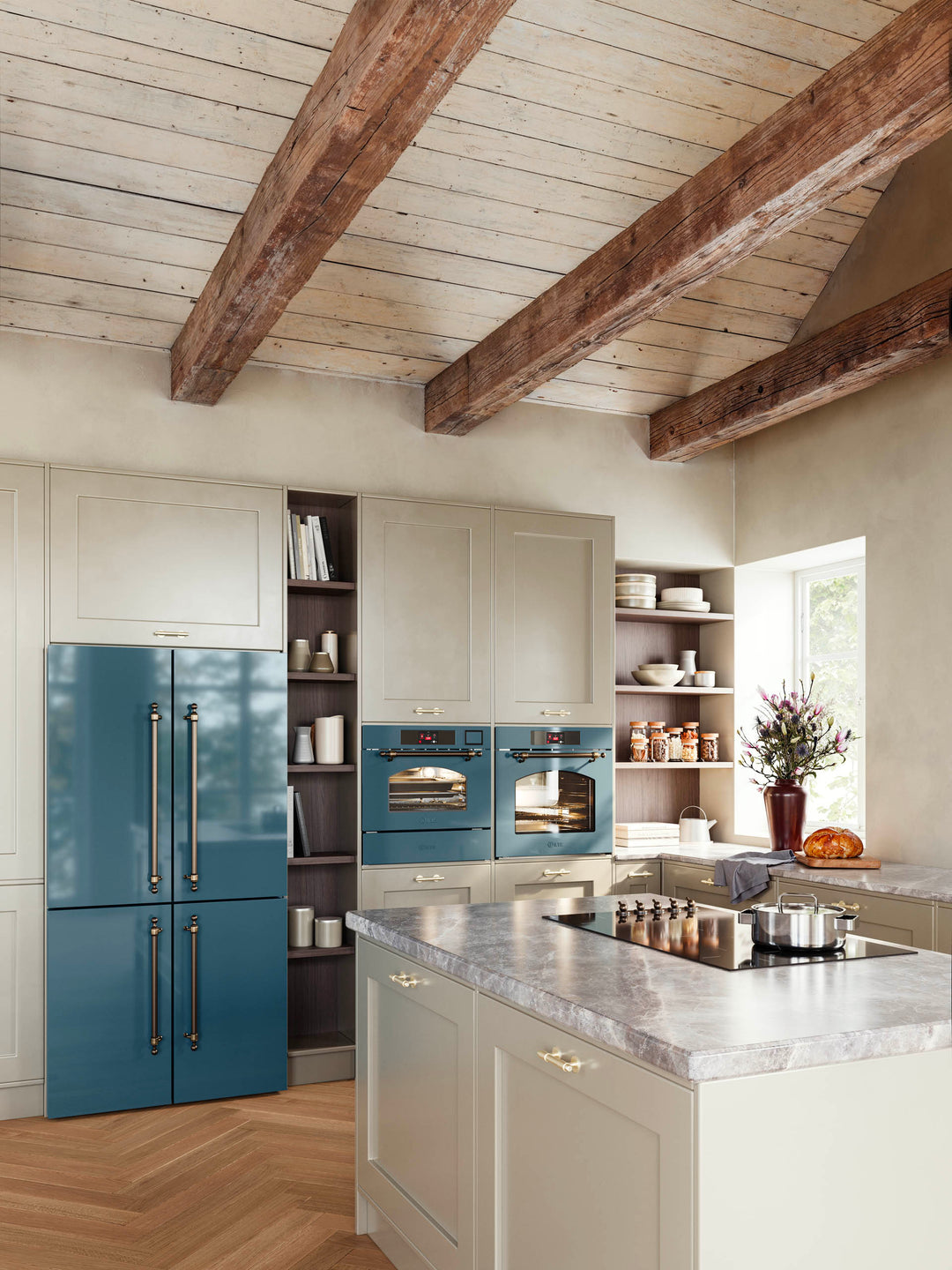 ILVE Nostalgie 90 cm built-in induction hob with 5 zones in glass ceramic