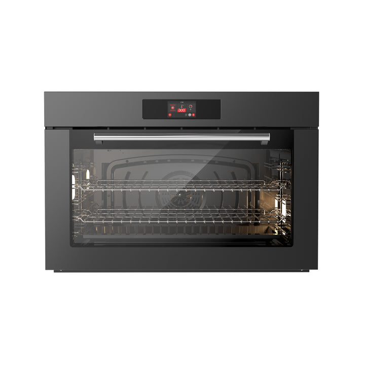 ILVE Professional Plus 90 cm black glass TFT built-in oven - Hydrolysis