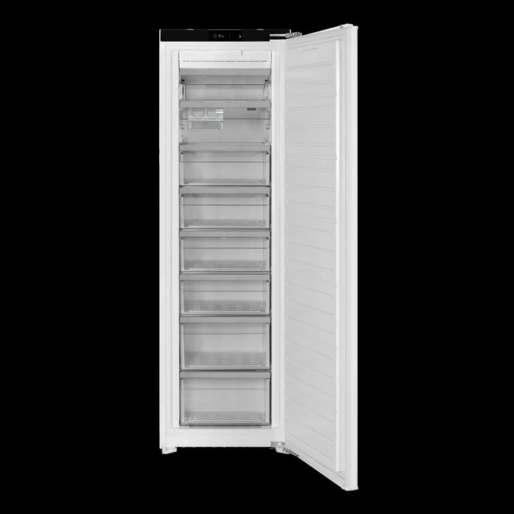 Stainless steel fridge-freezer – Built-in, ready for front panel