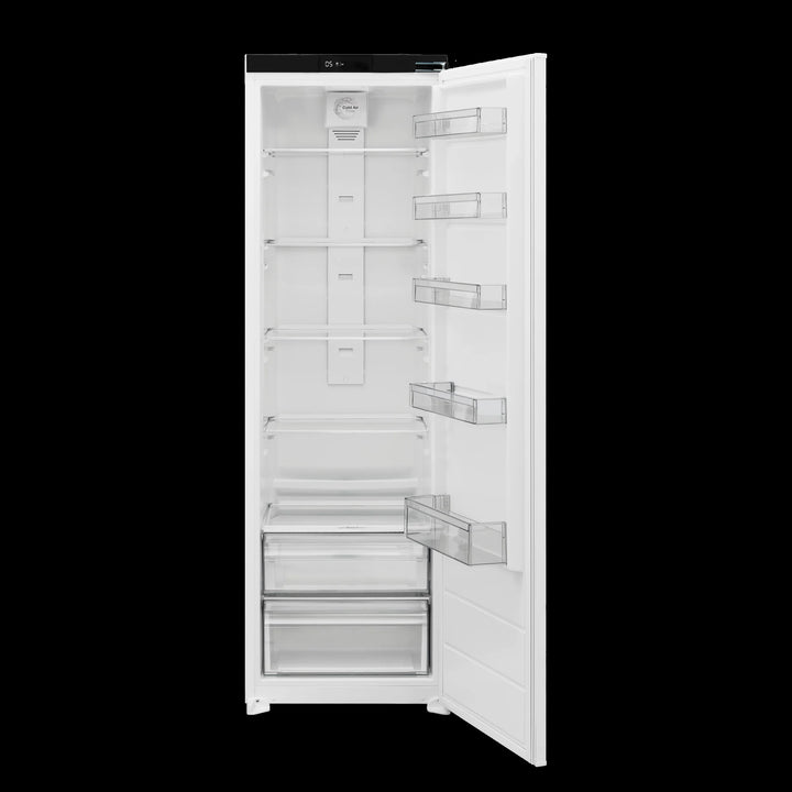 Stainless steel fridge-freezer – Built-in, ready for front panel