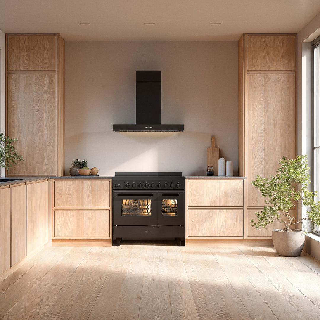 Stove - Pro Line - 90 cm - Induction - 5 zones, large oven compartment &amp; drawer - Graphite Matt