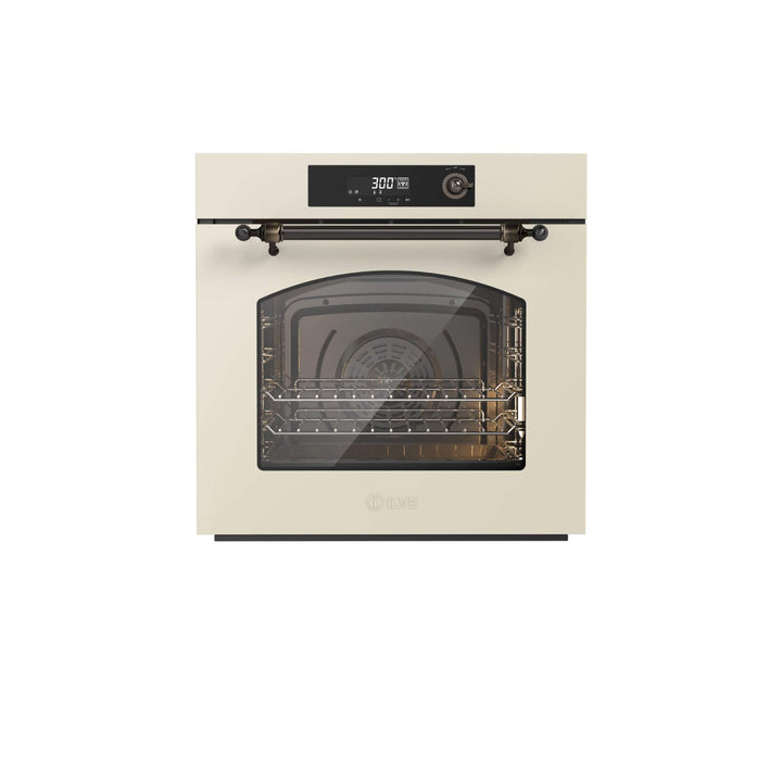 ILVE Nostalgie 60 cm multifunction oven with 300 °C - Hydrolytic cleaning
