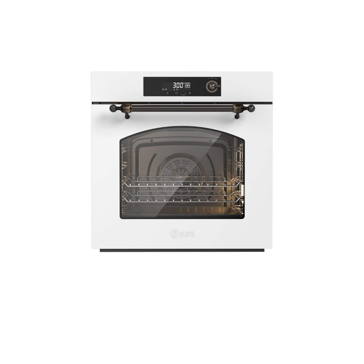 ILVE Nostalgie 60 cm multifunction oven with 300 °C - Hydrolytic cleaning
