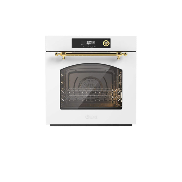 ILVE Nostalgie 60 cm multifunction oven with 300 °C - Hydrolytic cleaning