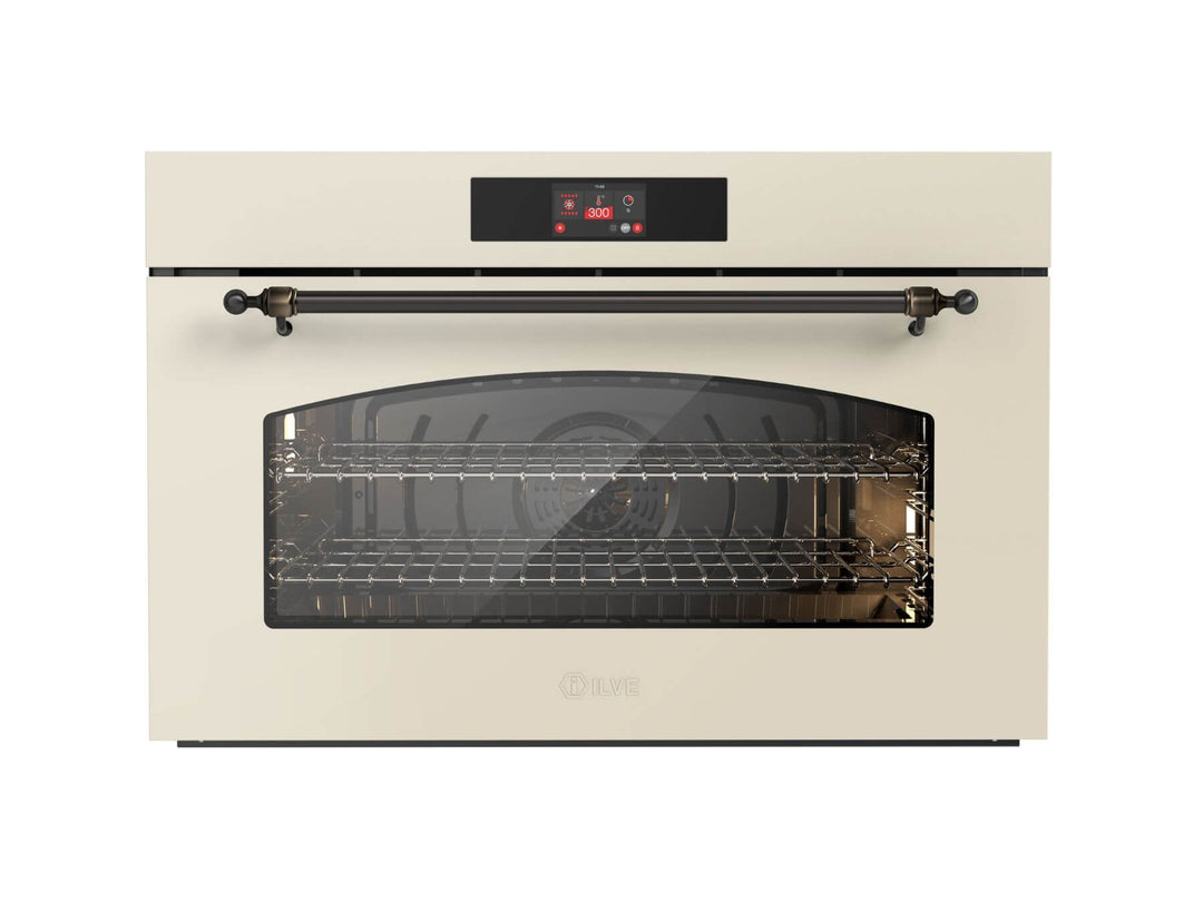 ILVE Nostalgie 90 cm multifunksjonsovn Maxi, 300° C - Hydrolyse