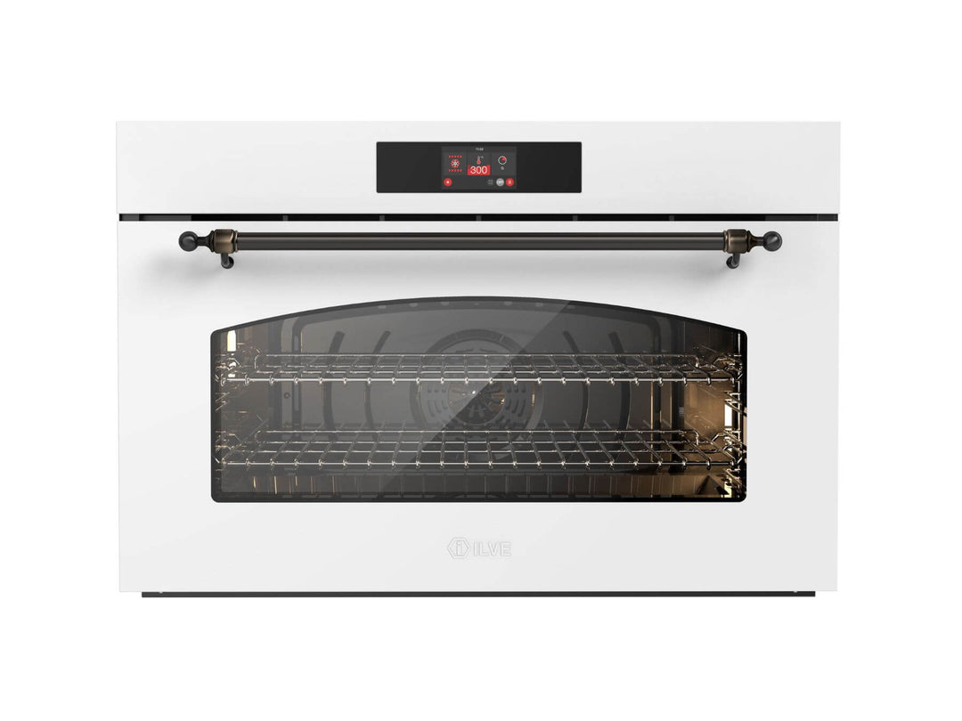 ILVE Nostalgie 90 cm multifunksjonsovn Maxi, 300° C - Hydrolyse