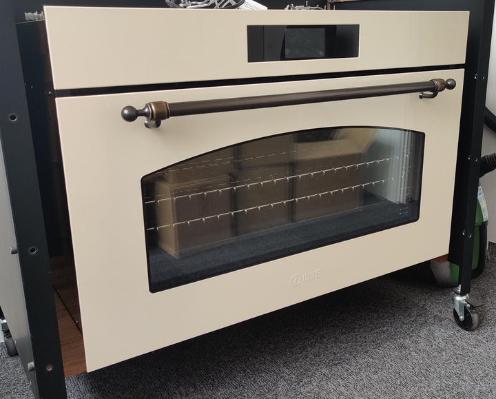 ILVE Nostalgie 90 cm multifunksjonsovn Maxi, 300° C - Hydrolyse