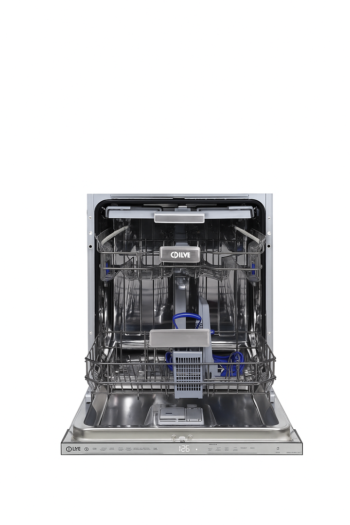 Stainless steel fridge-freezer – Built-in, ready for front panel