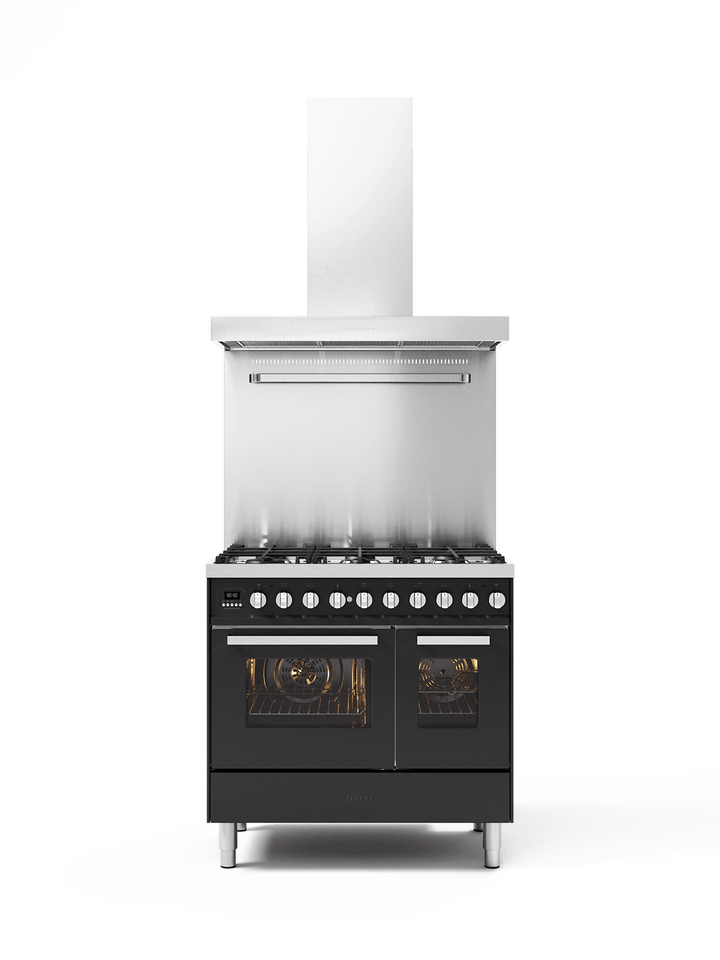 Stove - Pro Line - 90 cm - Gas stove/Induction, 2 ovens