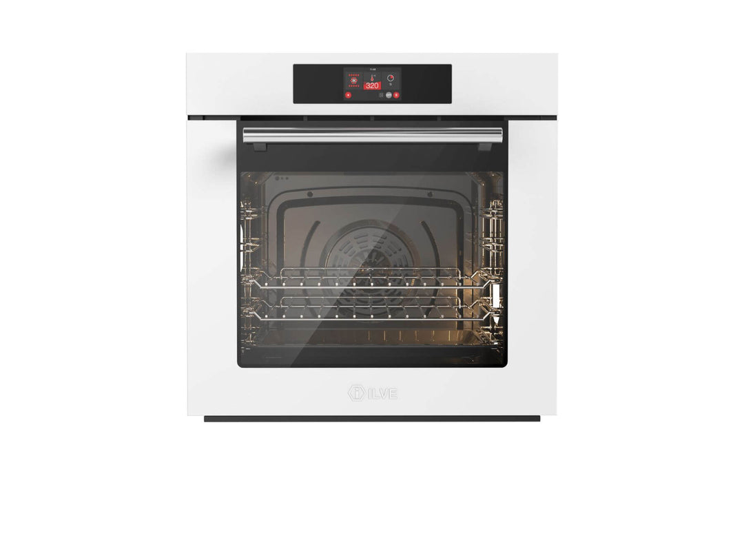 ILVE Professional Plus 60 cm built-in multifunction oven in stainless steel with TFT screen - Hydrolysis