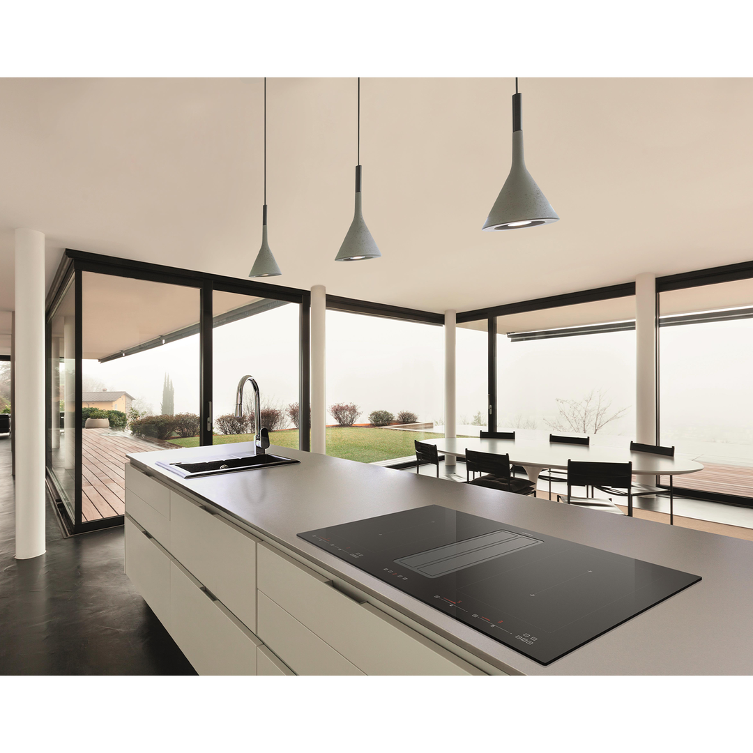 ILVE 83 cm built-in induction hob with 4 zones and integrated hood