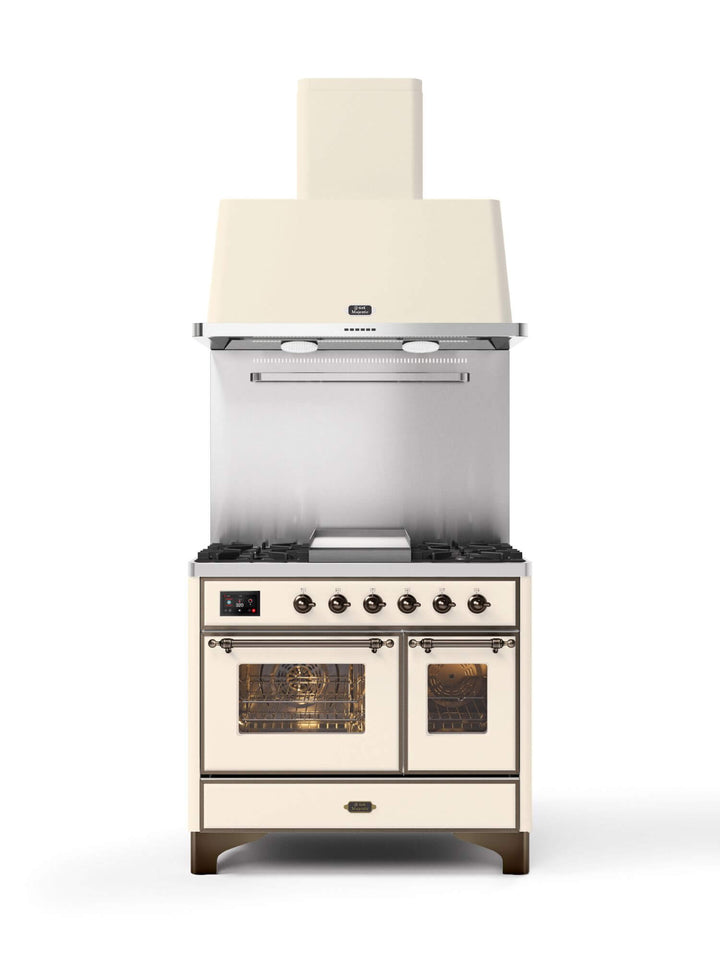 Stove - Majestic - 100 cm - Gas stove/Induction, 2 ovens