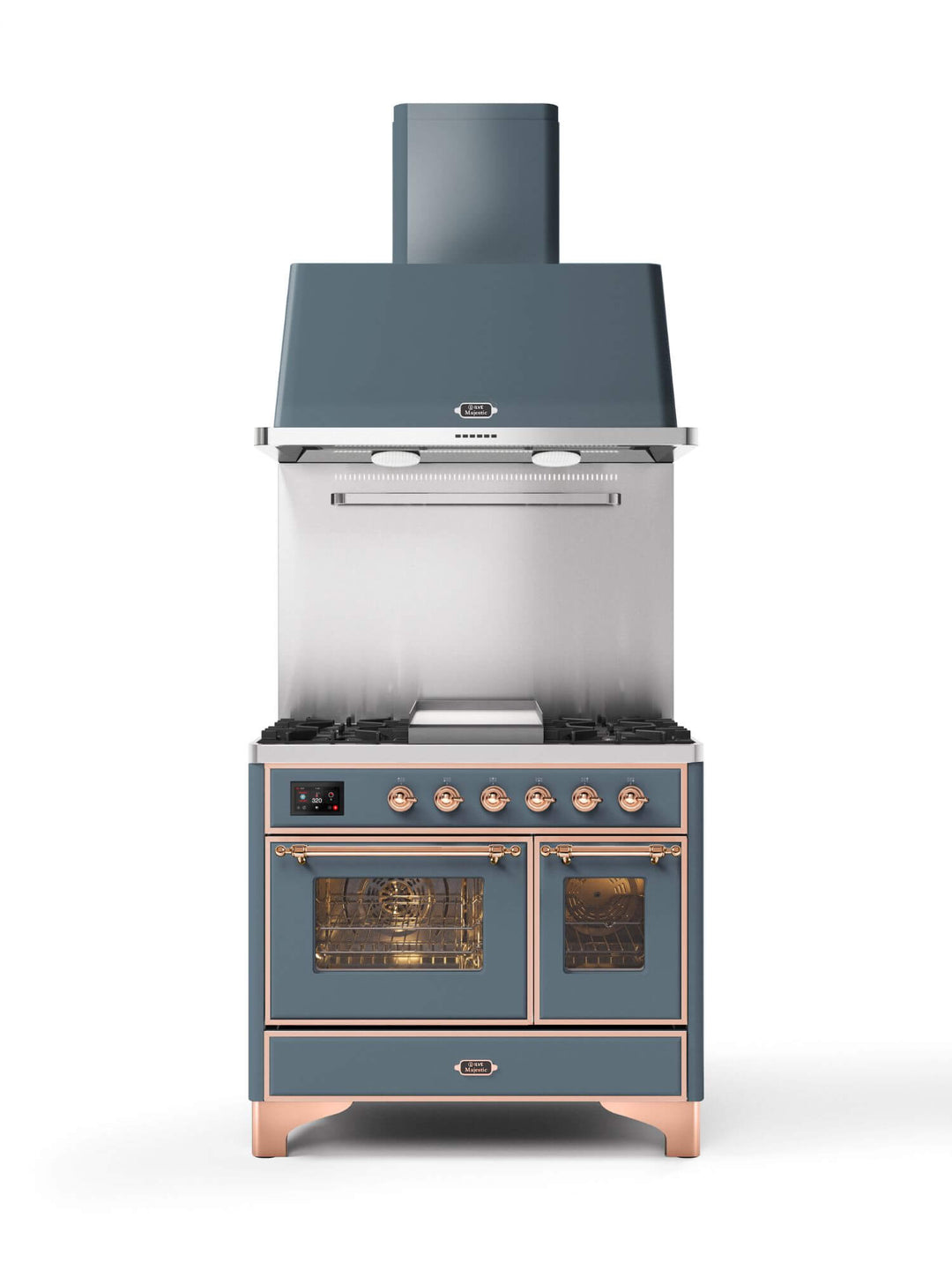 Stove - Majestic - 100 cm - Gas stove/Induction, 2 ovens