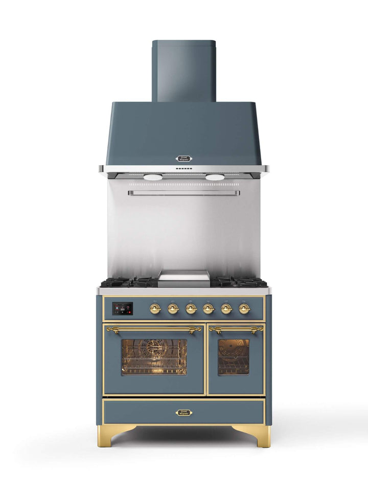 Stove - Majestic - 100 cm - Gas stove/Induction, 2 ovens