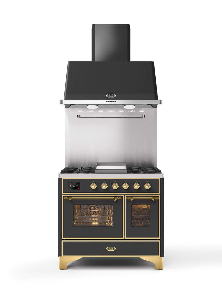 Stove - Majestic - 100 cm - Gas stove/Induction, 2 ovens