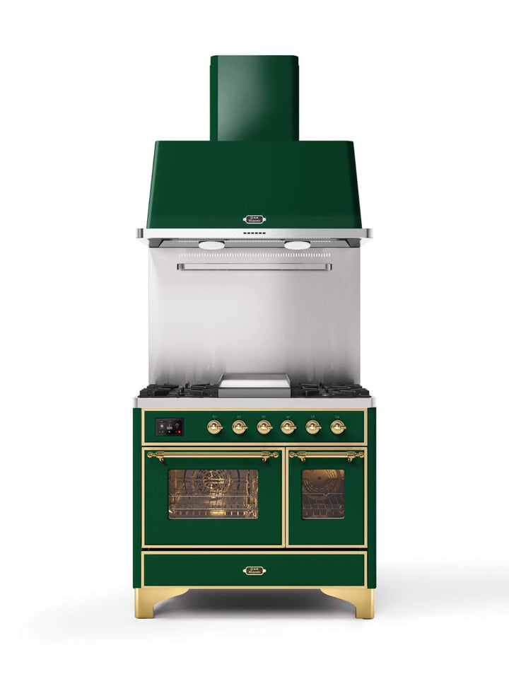 Stove - Majestic - 100 cm - Gas stove/Induction, 2 ovens