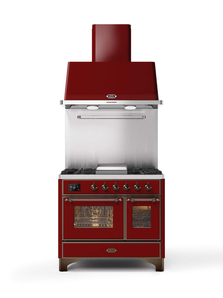 Stove - Majestic - 100 cm - Gas stove/Induction, 2 ovens