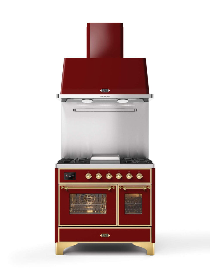 Stove - Majestic - 100 cm - Gas stove/Induction, 2 ovens