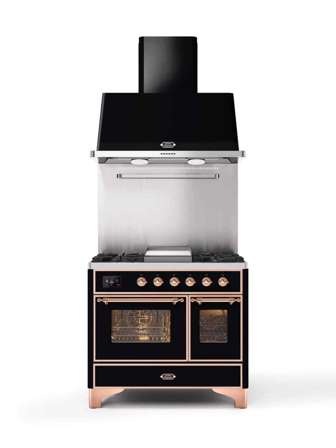 Stove - Majestic - 100 cm - Gas stove/Induction, 2 ovens