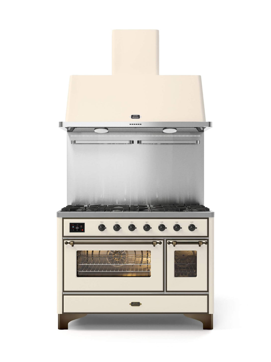 Stove - Majestic - 120 cm - Gas stove/Induction, 2 ovens