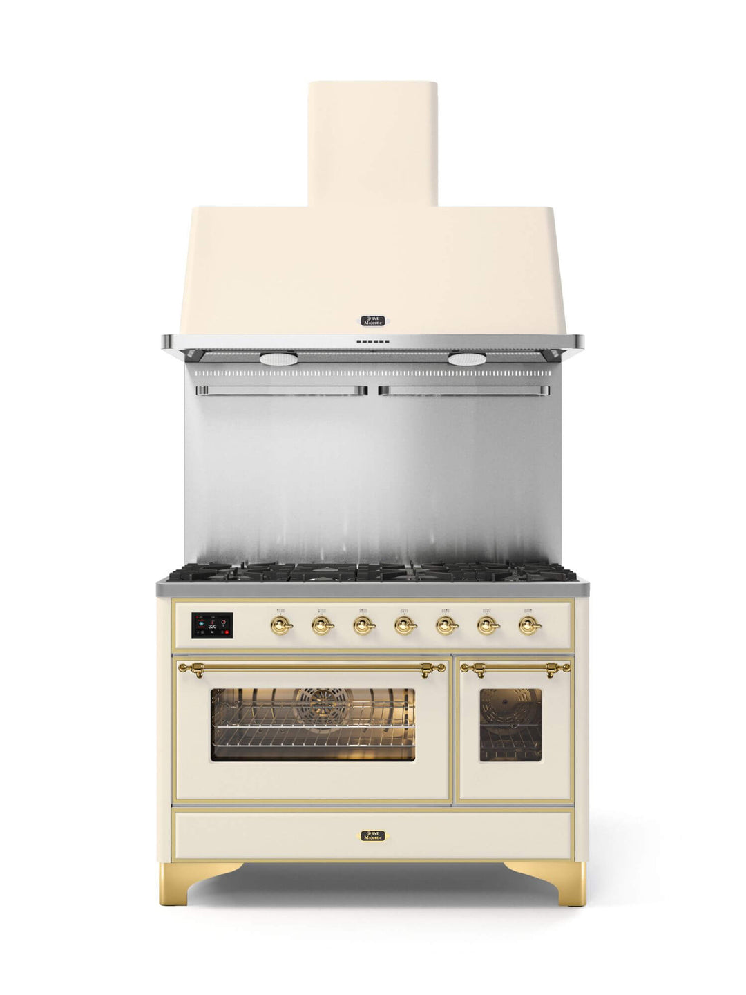 Stove - Majestic - 120 cm - Gas stove/Induction, 2 ovens