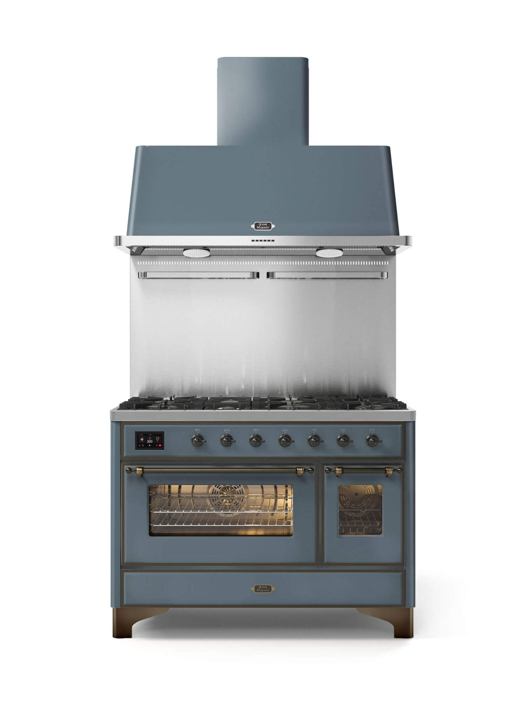 Stove - Majestic - 120 cm - Gas stove/Induction, 2 ovens