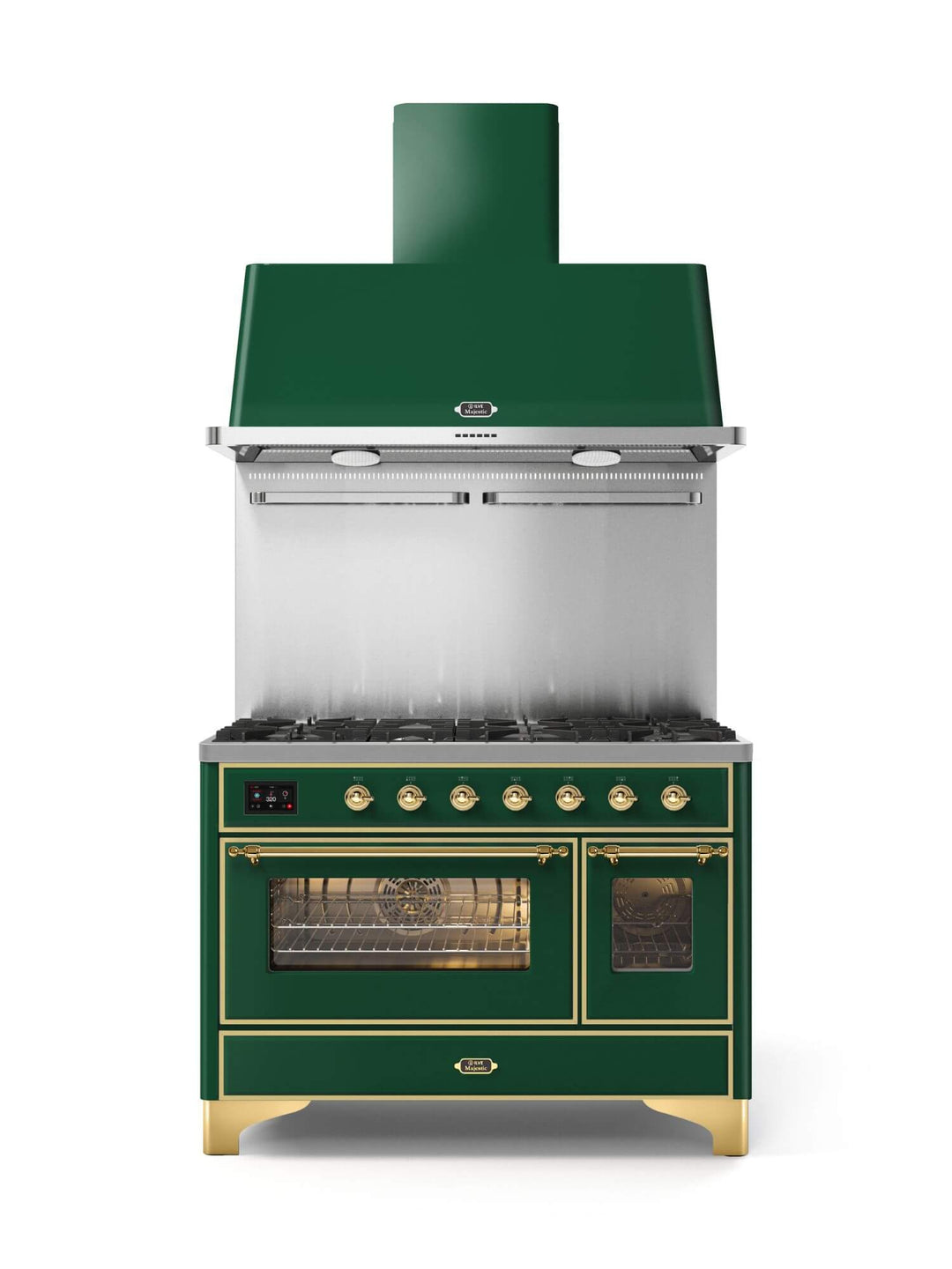 Stove - Majestic - 120 cm - Gas stove/Induction, 2 ovens