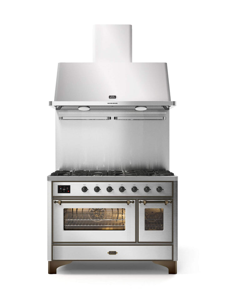 Stove - Majestic - 120 cm - Gas stove/Induction, 2 ovens