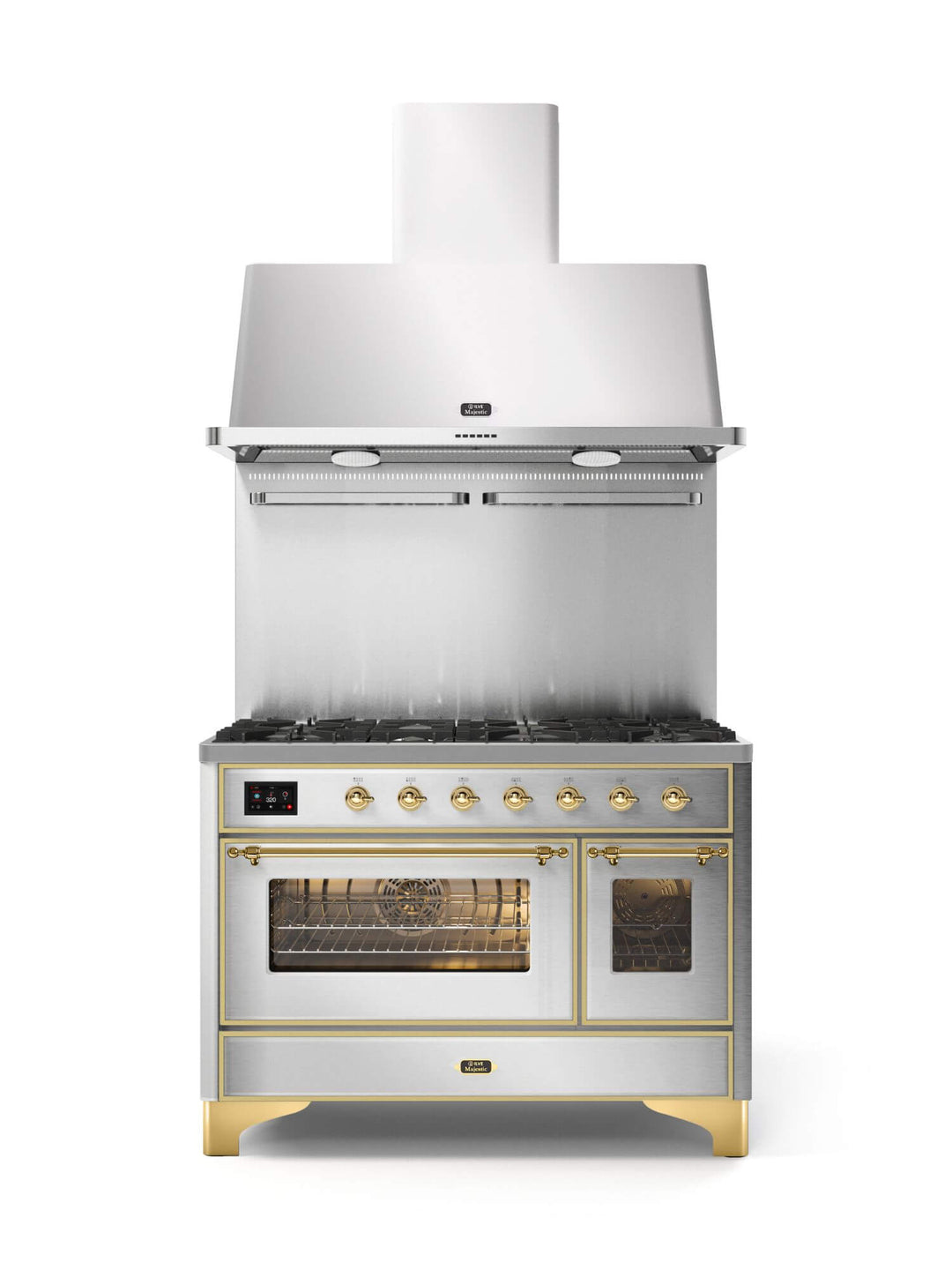Stove - Majestic - 120 cm - Gas stove/Induction, 2 ovens
