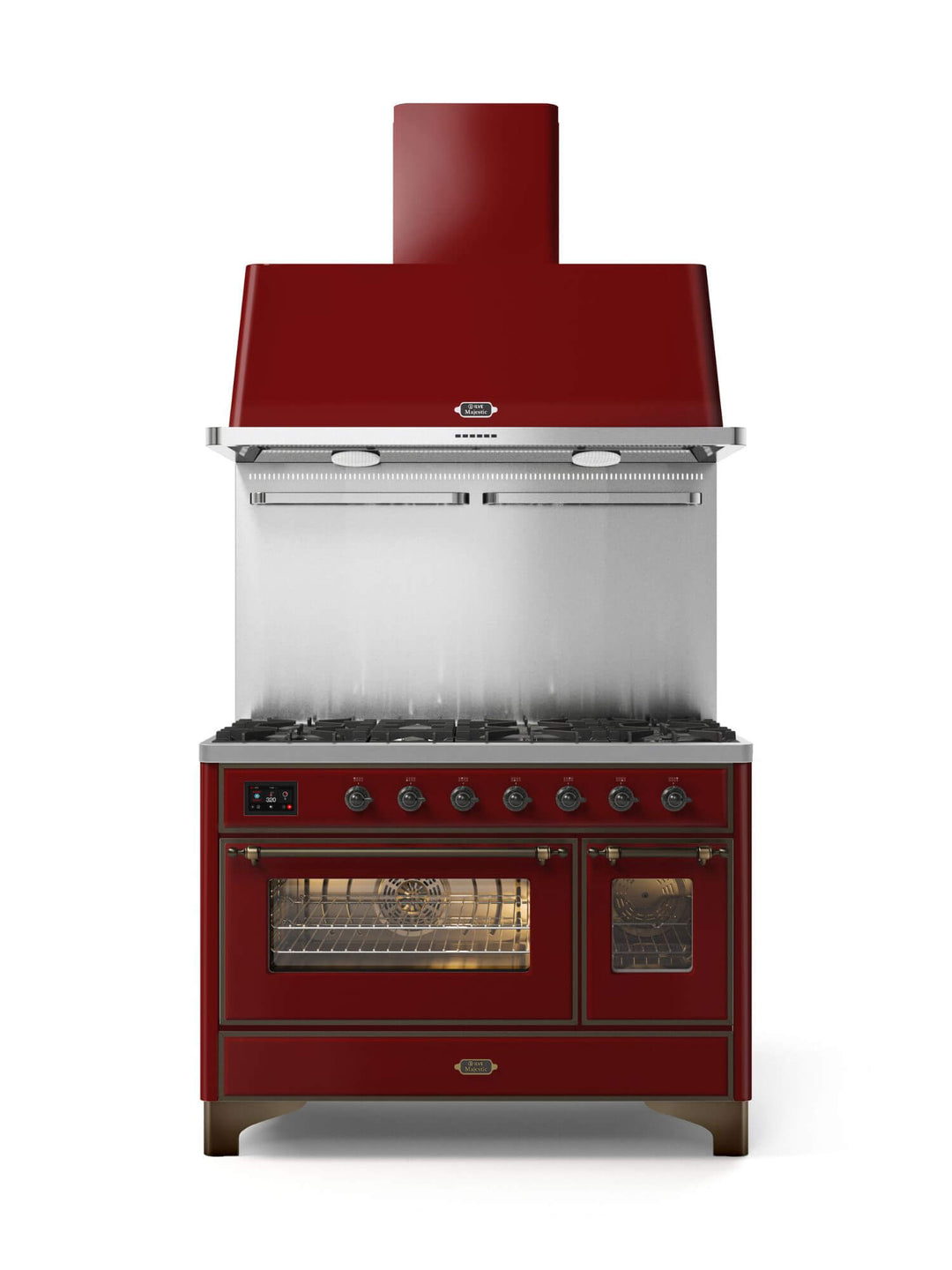 Stove - Majestic - 120 cm - Gas stove/Induction, 2 ovens
