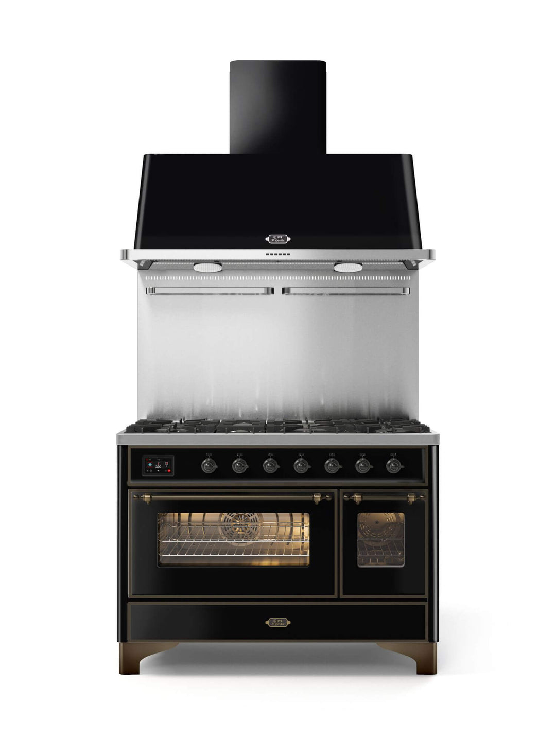Stove - Majestic - 120 cm - Gas stove/Induction, 2 ovens